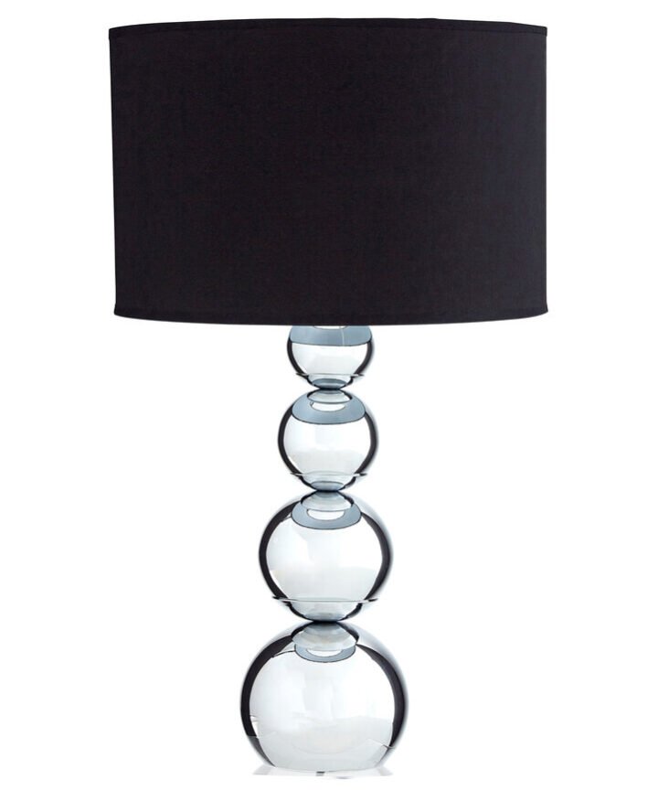 Cameo Touch Table Lamp with Black Shade