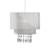 Riband Silver Voile Pendant Shade