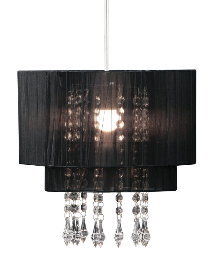 Riband Black Voile Pendant Shade
