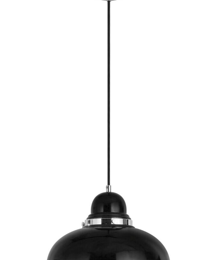 Jasper Black and Chrome Pendant Light