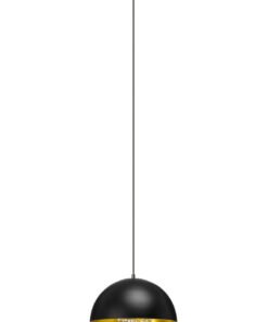Allaura Black Metal with Crystals Pendant Light