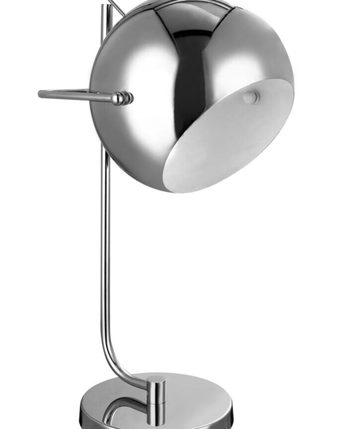 Osborn Chrome and White Inside Table Lamp
