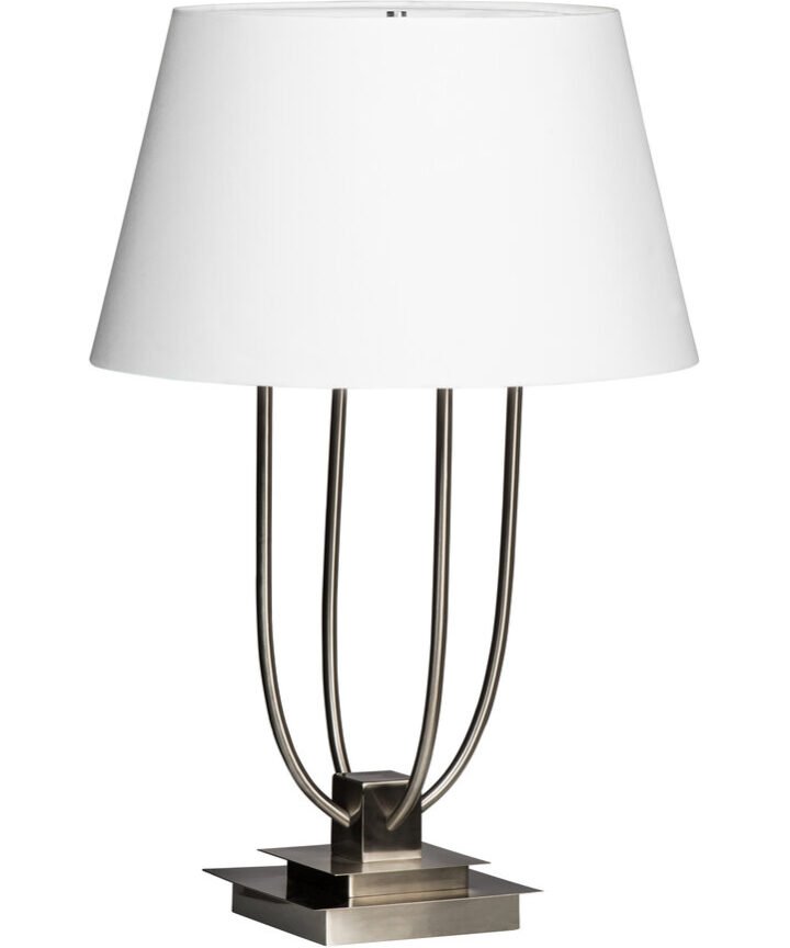 Regents Park Satin Nickel Finish Table Lamp