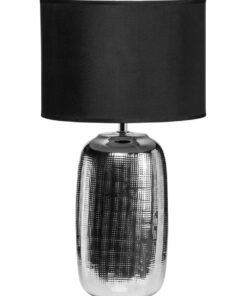 Regents Park Chrome Finish Ceramic Base Table Lamp