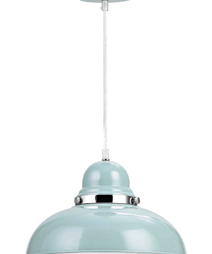 Vermont Blue Bowl Shaped Pendant Light