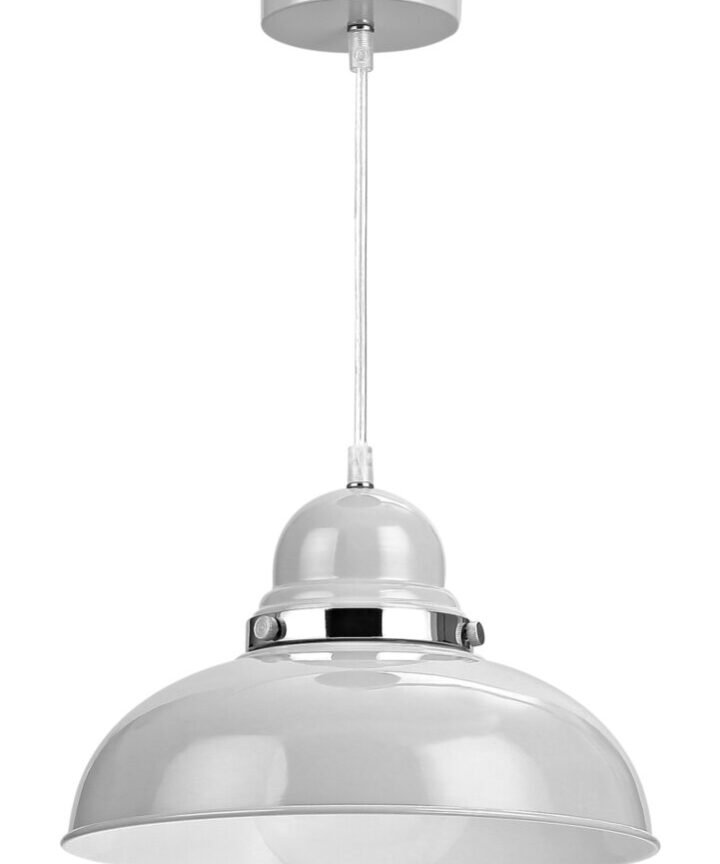 Vermont Flint Grey Bowl Shaped Pendant Light