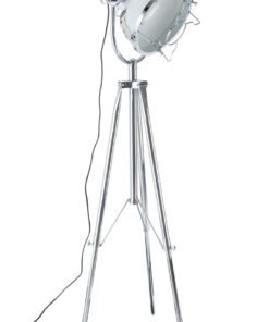Industrial Revolution Tripod White Floor Lamp