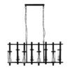 Aspen Iron and Glass Wide Pendant Light