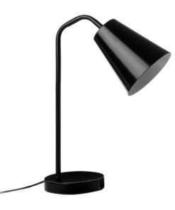 Shaina Black Metal Modern Desk Lamp