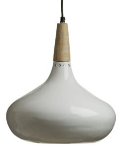Alternative view of Stockholm White Curved Pendant Light