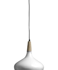 Stockholm White Curved Pendant Light