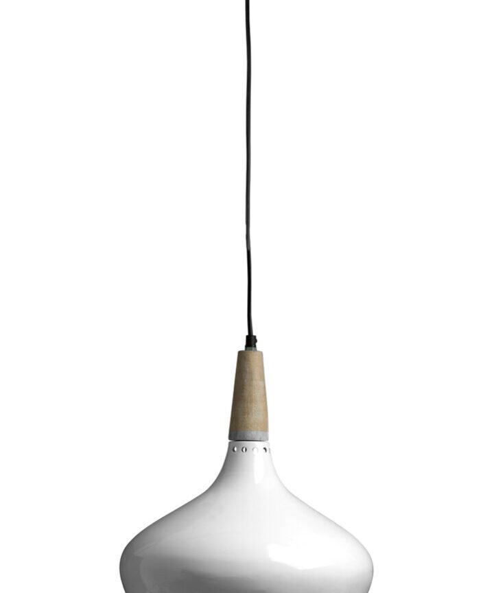 Stockholm White Curved Pendant Light
