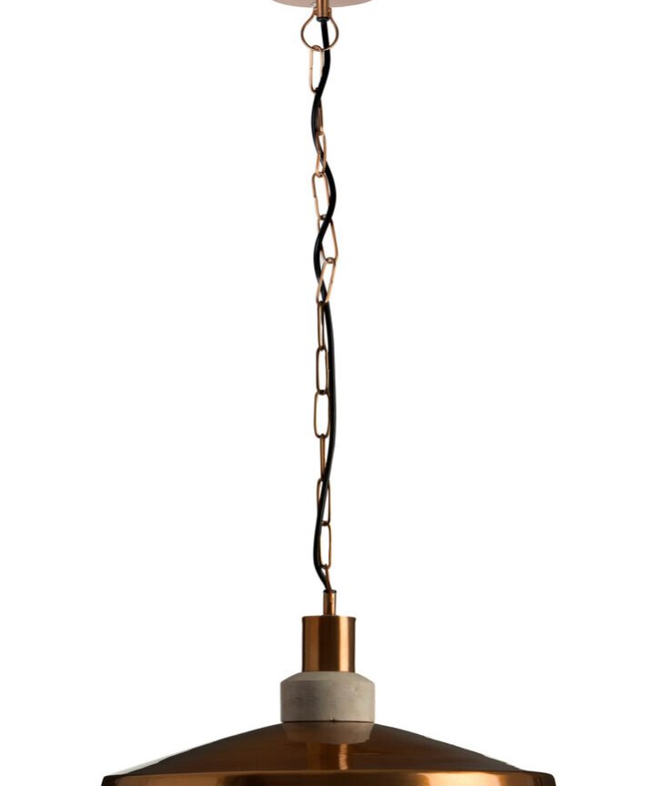 Stockholm Copper Finish and Aluminium Pendant Light