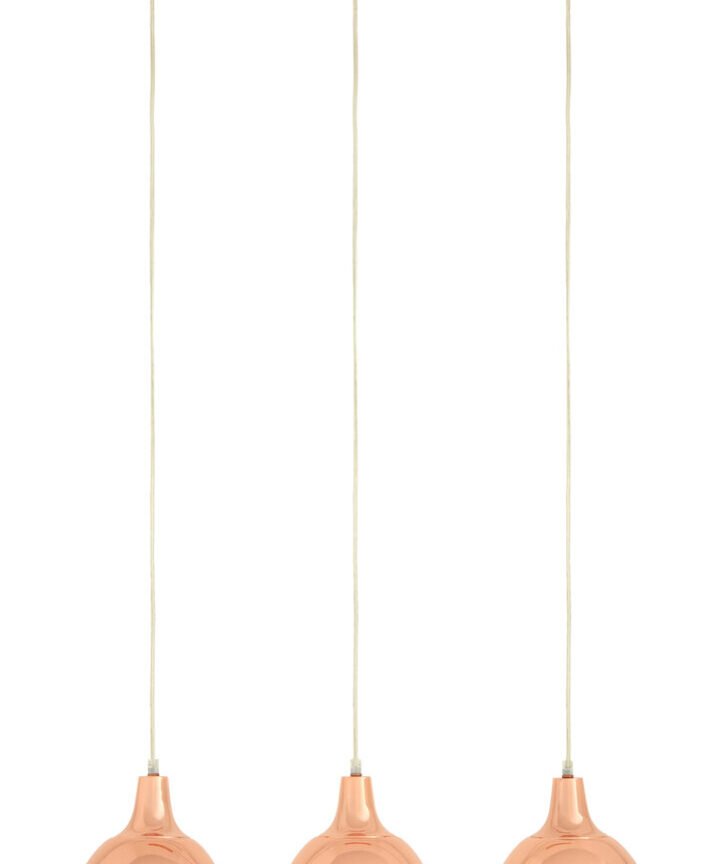 Jasper 3 Pendant Light with Copper Finish