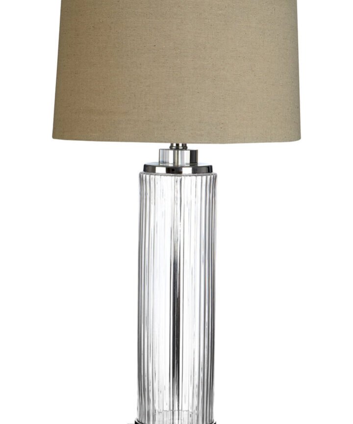 Alona Table Lamp With Stone Linen Shade
