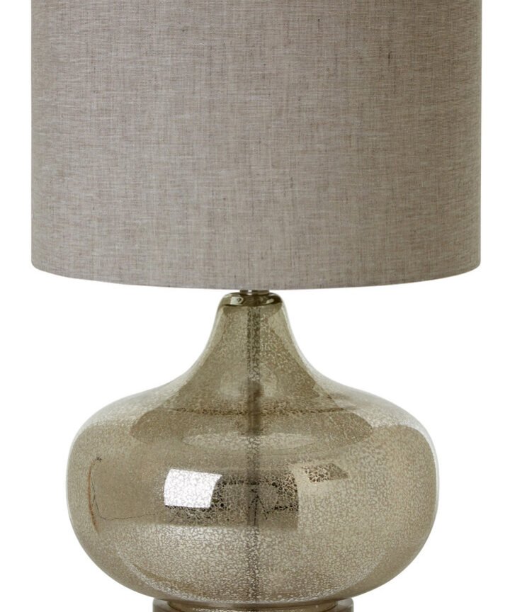 Luz Grey Fabric Shade Table Lamp