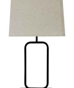 Lucas Natural and Black Table Lamp