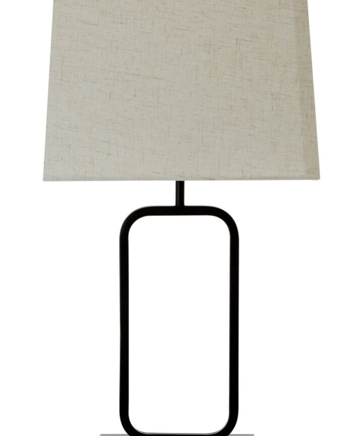 Lucas Natural and Black Table Lamp