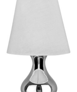 Nell White Fabric Shade Table Lamp