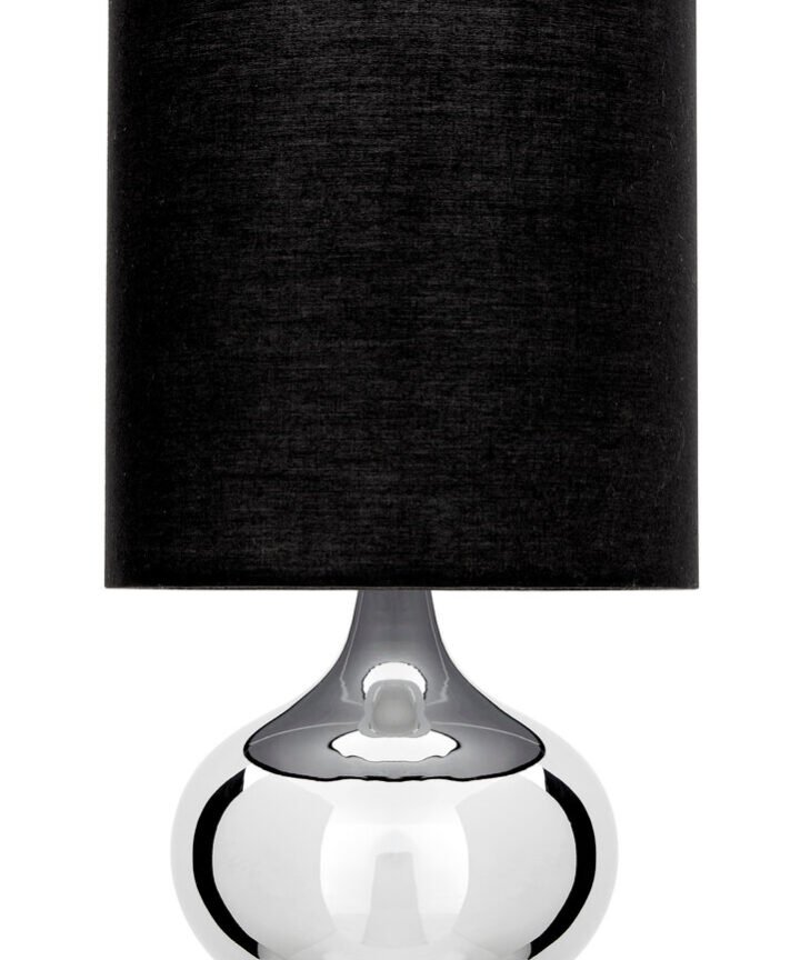 Niko Black Fabric Shade Table Lamp