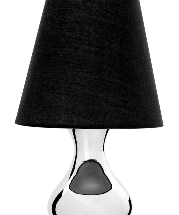 Nell Black Fabric Shade Table Lamp