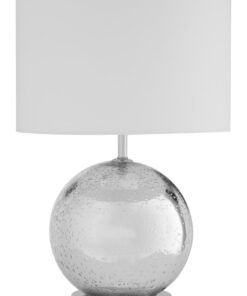 Naomi White Fabric Shade Table Lamp