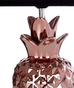 Alternative view of Tiziano Pineapple Copper Ceramic Lamp