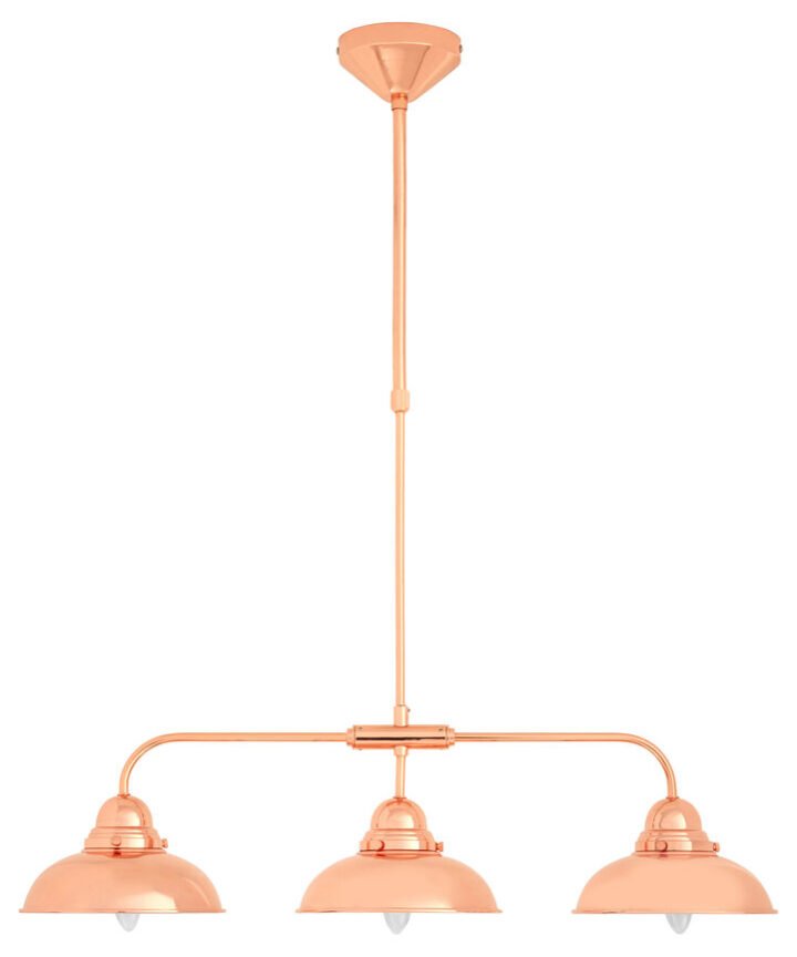 Jasper 3 Pendant Copper Finish Pendant Light