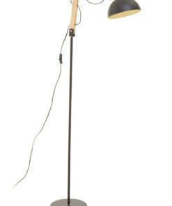 Alternative view of Blair Black Wood and Metal Floor Lamp