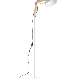 Alternative view of Blair White Wood And Metal Floor Lamp