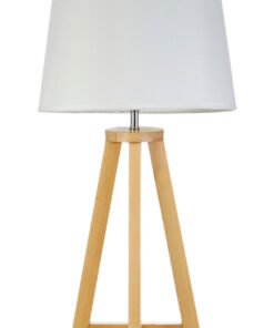 Alternative view of Brett Pine Wood Table Lamp