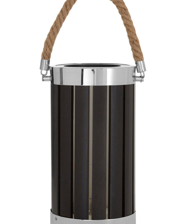 Brooke Black Wood And Metal Table Lamp