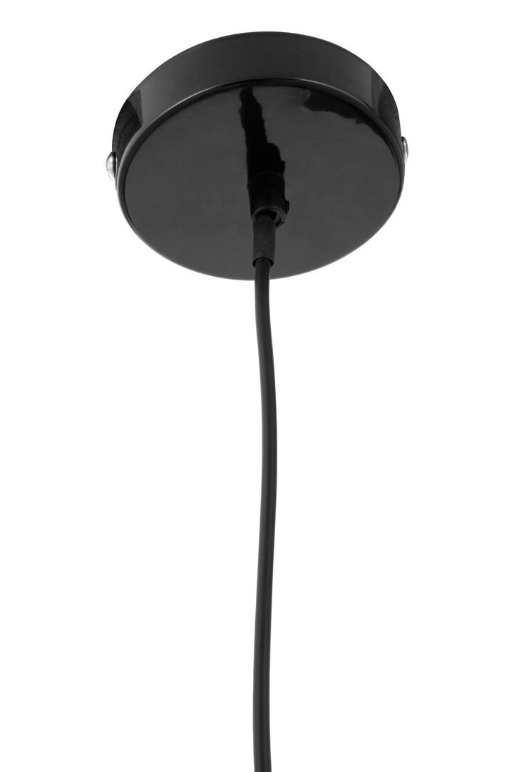 Blayne Black Metal And Wood Pendant Light - Image 3