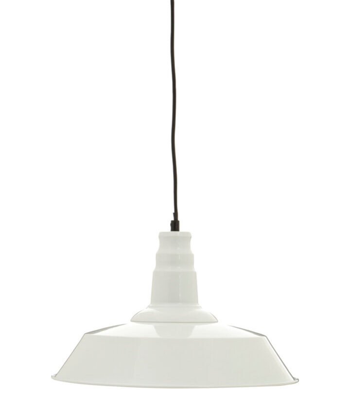 Brant White Metal Pendant Light