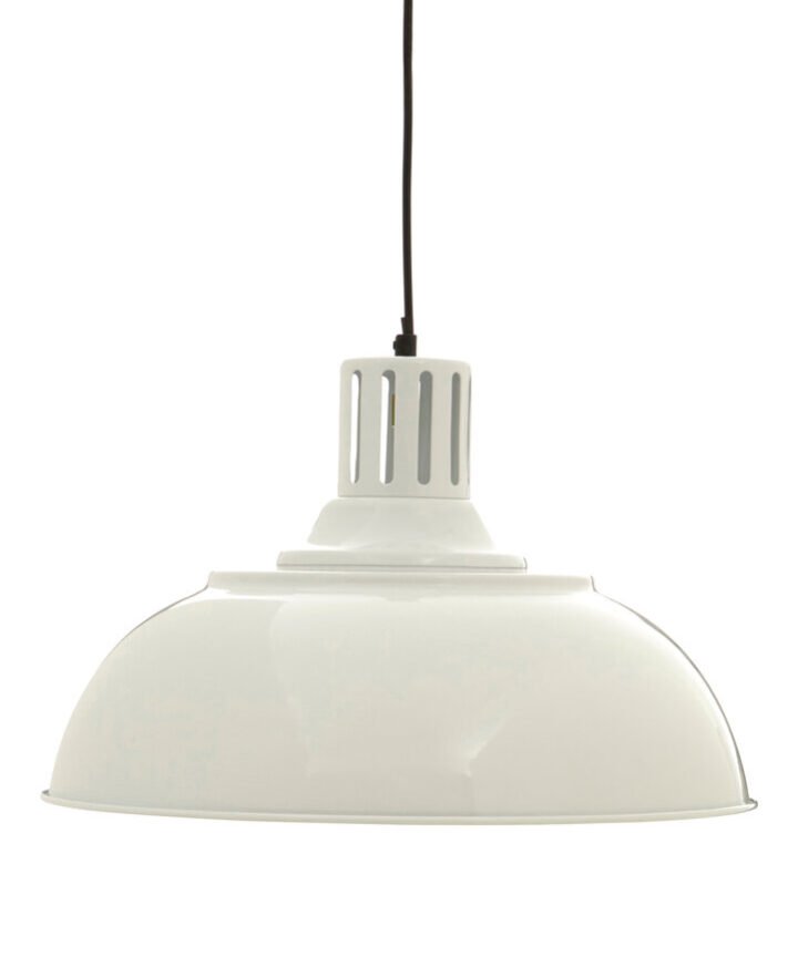 Brook White Metal Pendant Light