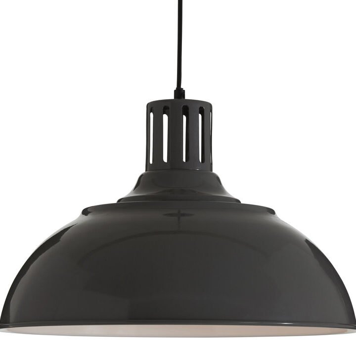 Brook Grey Metal Pendant Light
