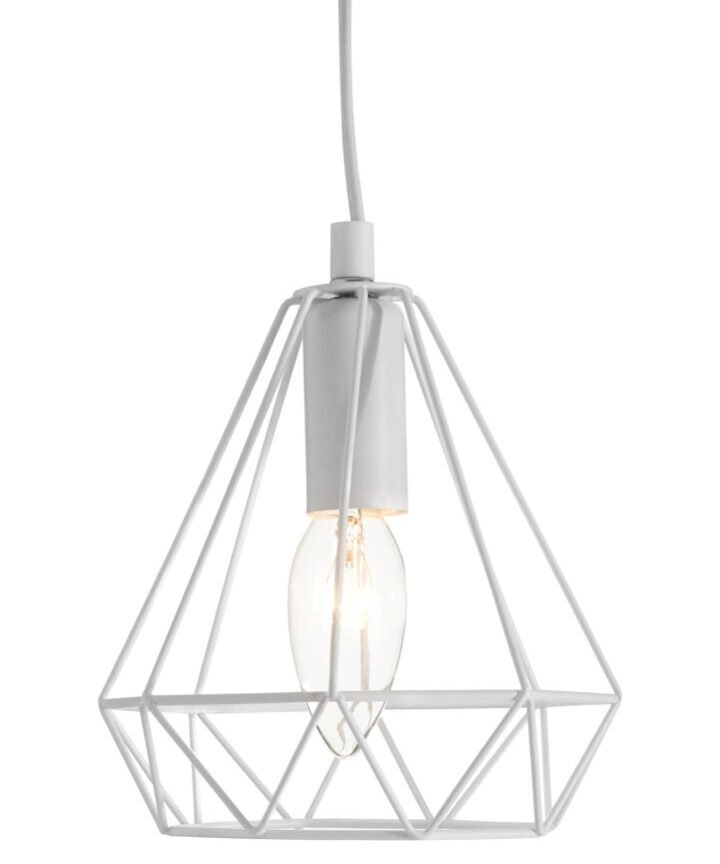 Beli White Metal Wire Pendant Light