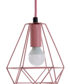 Beli Pink Metal Wire Pendant Light