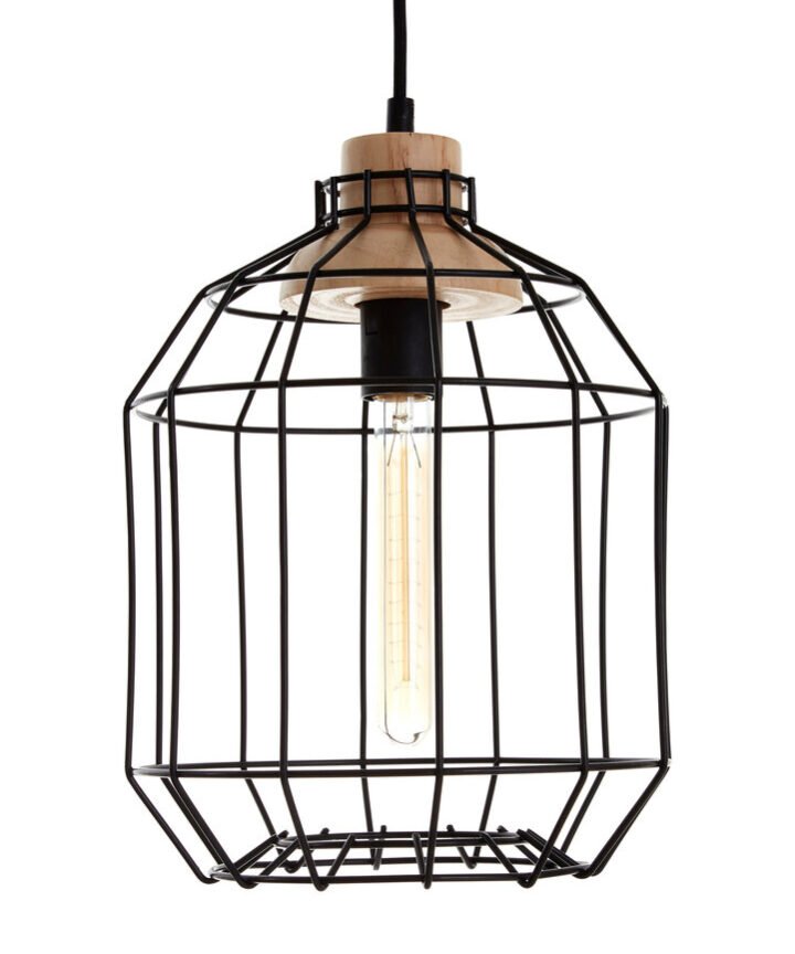 Beacan Black Metal Wire Pendant Light