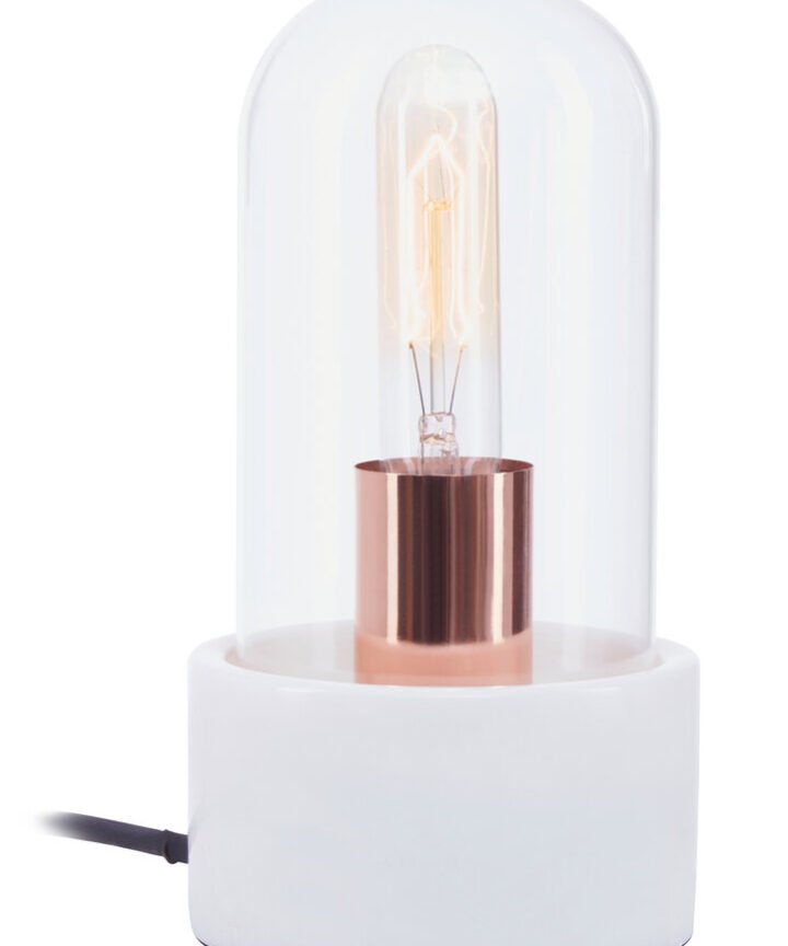 Lamonte Bell Lamp with White Marble Base