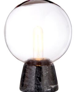 Lamonte Globe Lamp with Black Marble Base