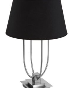 Alternative view of Regents Park Black Shade Table Lamp