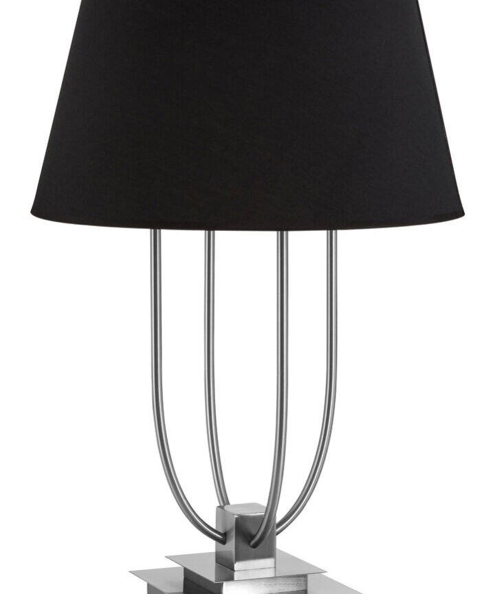 Regents Park Black Shade Table Lamp
