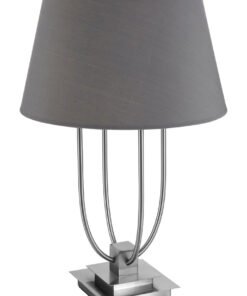 Alternative view of Regents Park Grey Shade Table Lamp