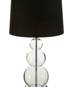 Luke Black Fabric Shade Table Lamp
