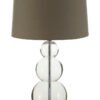 Luke Grey Fabric Shade Table Lamp
