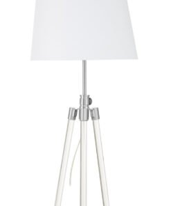 Halia Nickel Finish Tripod Table Lamp