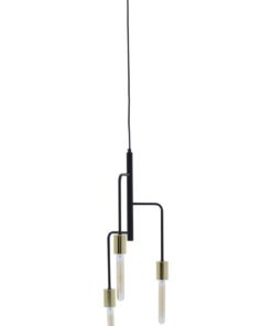 Lagona 3 Bulb Gold And Black Pendant Light
