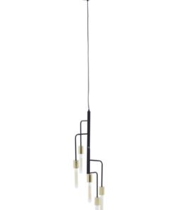 Lagona 5 Bulb Gold And Black Pendant Light