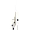 Lagona 5 Bulb Antique Brass Pendant Light